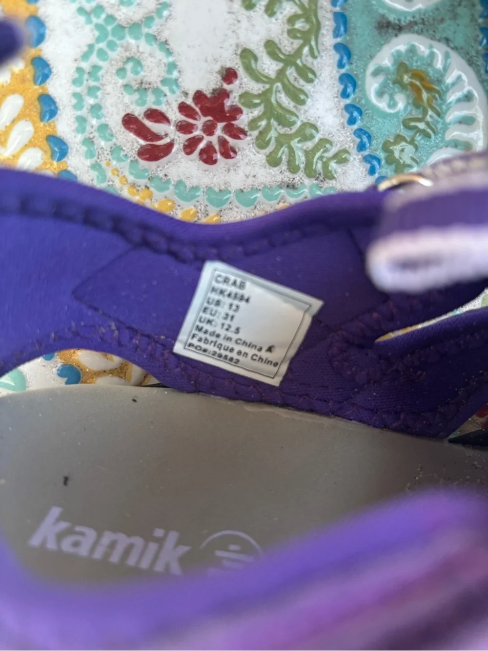Kamik Kids Purple Closed-Toe Sport Sandals